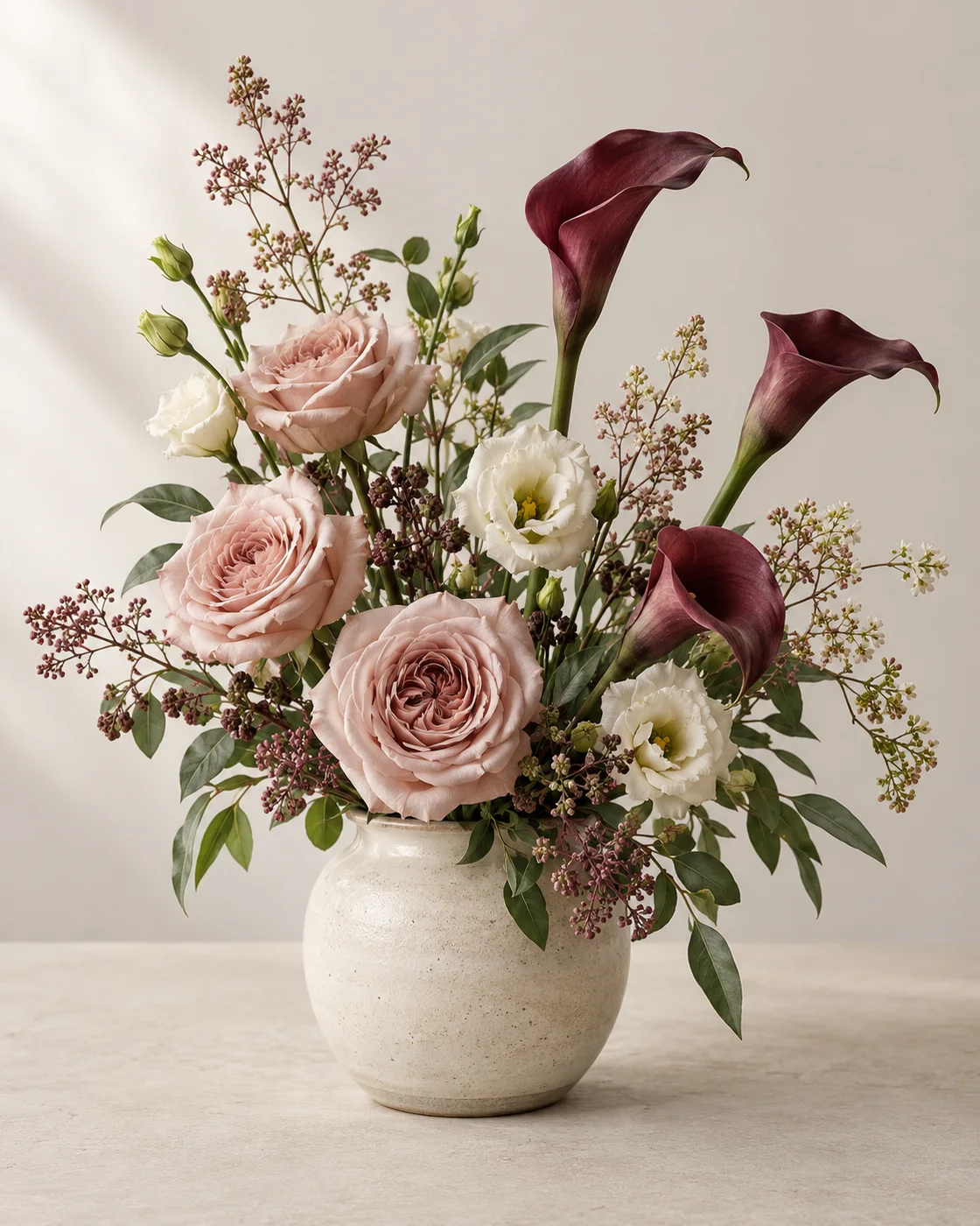 AI-generated Jarrah Blush ceramic vase design concept
